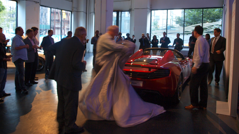 Illustration for article titled The McLaren 12C Spider Live At Classic Car Club Manhattan